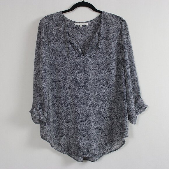 Daniel Rainn V-neck ¾ Sleeve Printed Blouse - Picture 14 of 15